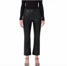 Women's Citizens of Humanity Isola Cropped Flare Leather Pants 24