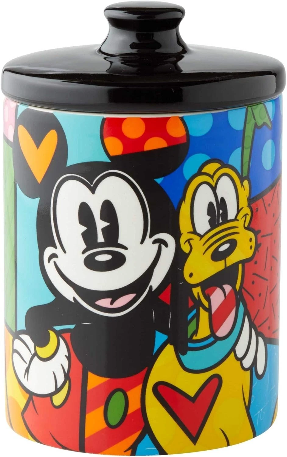 Disney Showcase Collection Britto Mickey & Pluto Cookie Jar Canister - 14 x 9cm
Opens in a new windo