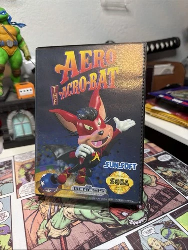 AERO THE ACRO-BAT SEGA GENESIS- Minty Copy Tested Working With REG Card