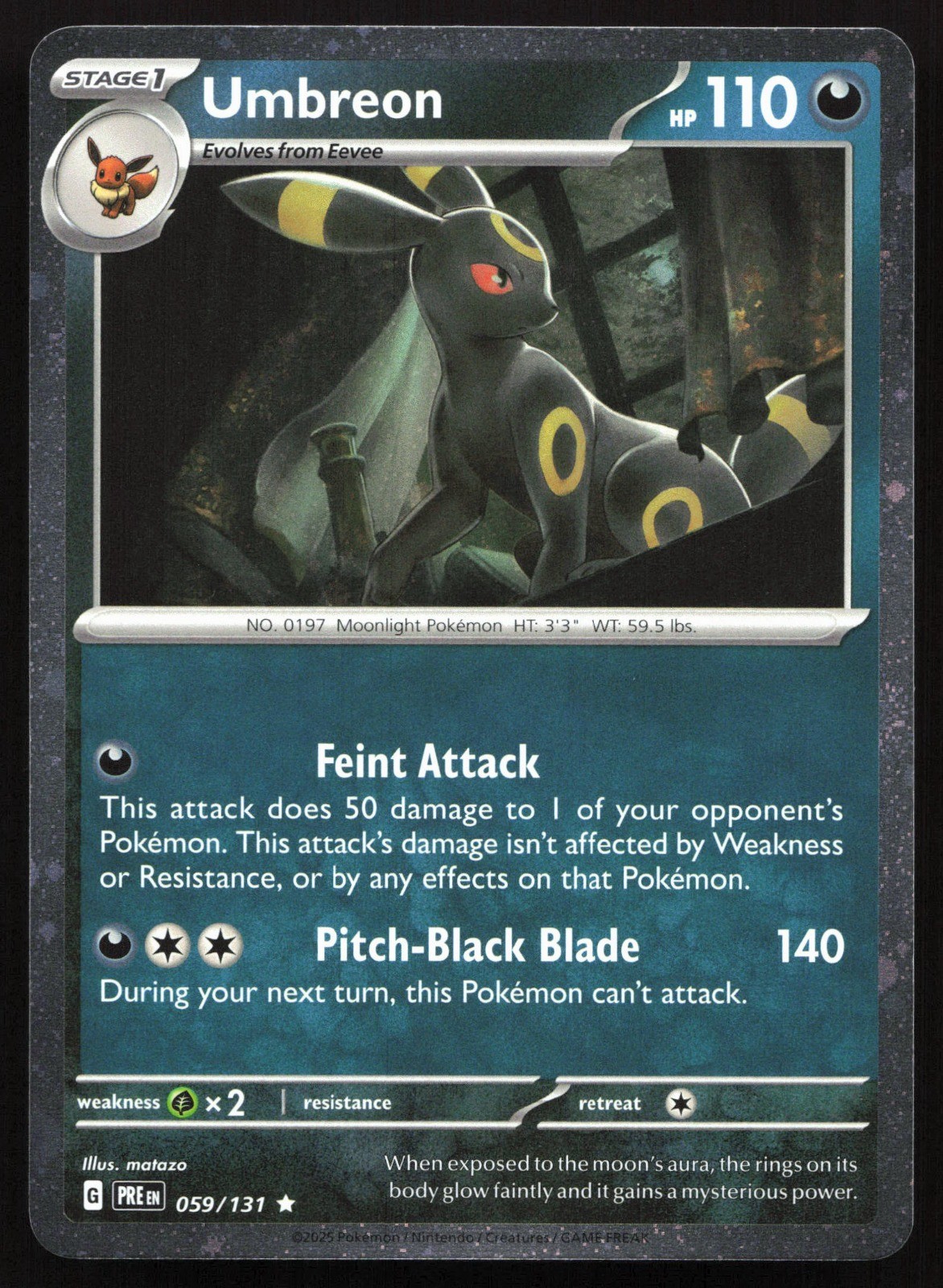 Pokemon Umbreon Cosmos Holo 059/131 Miscellaneous Cards & Products Holo Rare NM