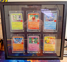 M-P McDonald's Promo 2025 Complete 6 Set Pokemon Card Japanese, Framed