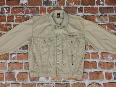 DIESEL INDUSTRY DENVER DENIM JACKET VINTAGE BASIC LINE BEIGE SIZE: M TIP TOP