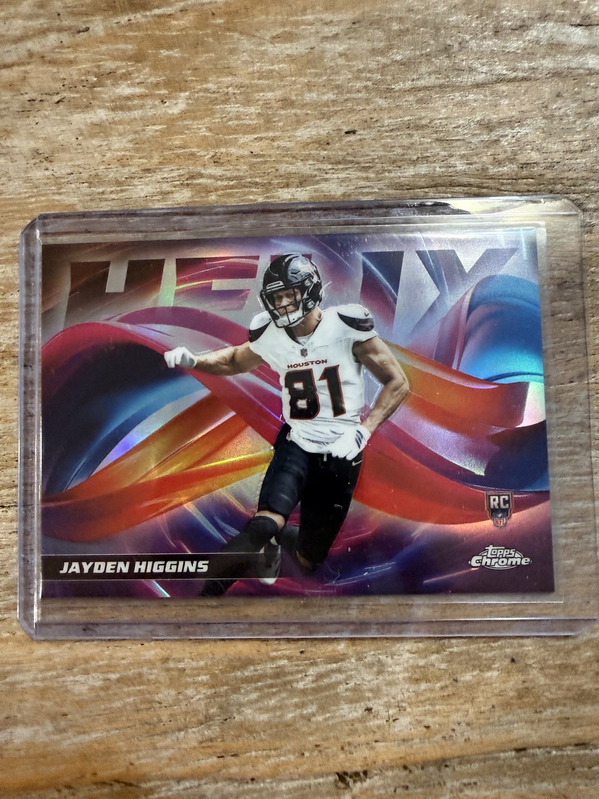 2025 Topps Chrome Jayden Higgins Helix RC Rookie SSP #HX-27 Texans
