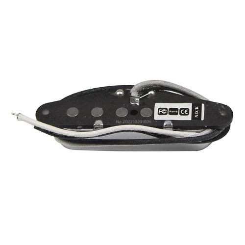 Alnico 5 Chrome Neck Pickup + Black Bridge Pickup Set Fit TL Style Electric G... - Picture 5 of 9