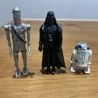 Star Wars Figures lot of 3 Vintage Kenner - Darth Vader IG33 R2D2 1977 1980