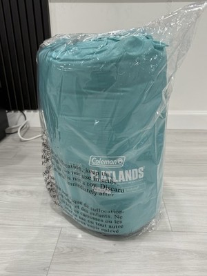 Coleman Flatlands Sleeping Bag   30°F EcoTherm   Teal   NEW in Packaging