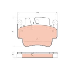 Satz Bremsbeläge Bremsklötze vorne für Porsche Cayman 987 23918220