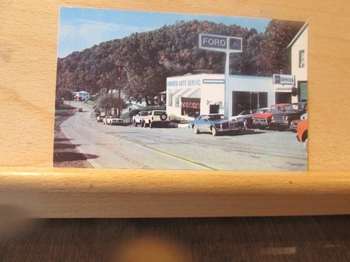 Original 1970's postcard Hundred Ford Hundred WV SHIPS FREE.