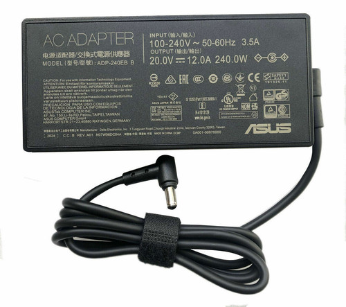 240W 20V 12A AC Adapter Charger For ASUS ROG Zephyrus G14 GA402RK-G14.R96800 6.0 - Foto 1 di 3
