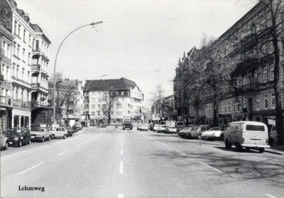 Ak Hamburg Nord Eppendorf, Lehmweg, Autos - 11430161