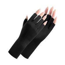 Women Sunblock Fingerless Gloves Non-Slip UV Protection Driving Riding Summer...