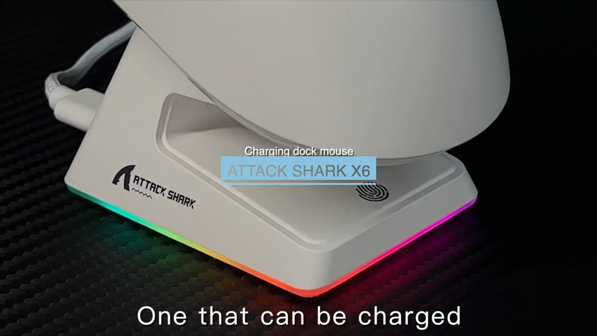 ATTACK SHARK X6 Wireless Gaming Mouse Magnetic Charging Dock