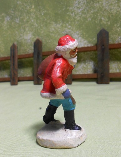 Germany Elastolin Santa - Composition, German, Mache, 2 3/4" - Picture 2 of 4