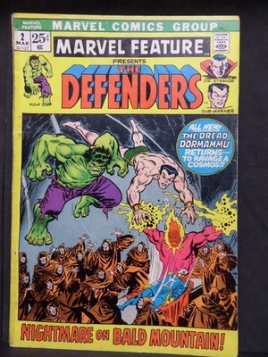 Marvel Comics Marvel Feature #2 1972 LOW GRADE Defenders 2nd Appearance Dormammu