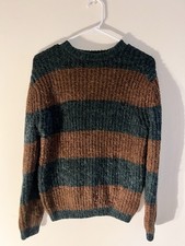 Zara kids Crewneck Sweater in Green and Brown