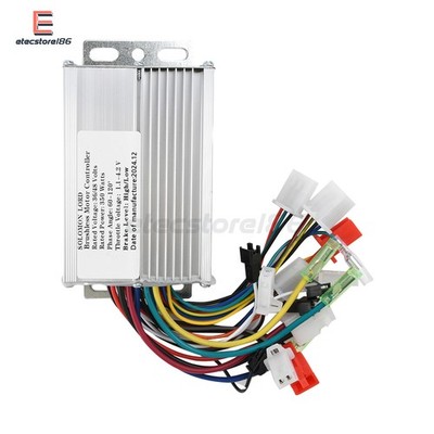36V/48V DC Brushless Motor Speed Controller 350W 15-18A E Bike Motor Driver