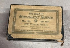 Bâtons colorés matière maternelle Bradley’s n° 102 Milton Bradley Company