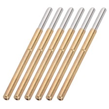 100 PCS Spring Probe Round Pogo Pins Stainless Steel Wire with Brass Plunger