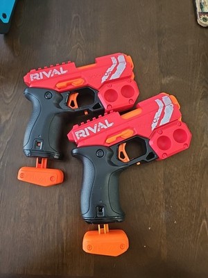 Set Of Nerf Rival Knockout XX-100 Pistols Red