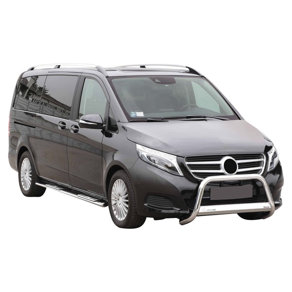 FrontbüGel FrontschutzbüGel FüR Mercedes Classe 2014-2019 ø63Mm Stahl Silber-image