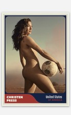 Christen Press USA Soccer Hot Body Issue Custom ACEO Rookie Trading Card