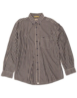 CAMEL ACTIVE Herren Hemd Large dunkelblau gestreift Baumwolle CI02