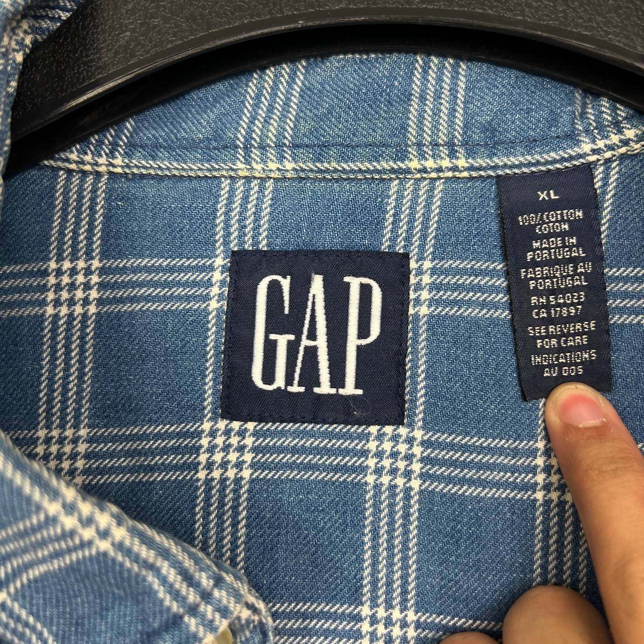 Gap Button Down Shirt Men Extra Large Flannel Pla… - image 3