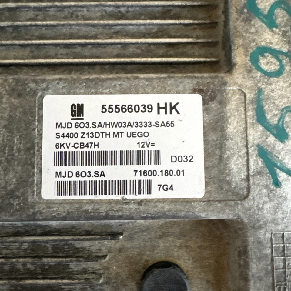 55566039 HK MJD 603.SA/HW03A/3333-SA55 Centralina Opel Corsa D 1.3 D - Immagine 2 di 4