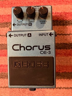 80's Boss Chorus CE-3 Guitar Pedal Blue Green Label MIJ Japan