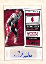 2018 Panini Contenders Draft Picks  #276 Tegray Scales RC AUTO NM