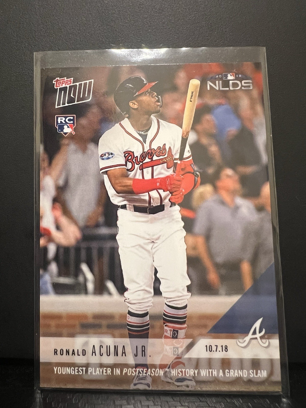2018 Topps Now Ronald Acuna Jr. Rookie #856 Atlanta Braves NLDS Grand Slam MLB