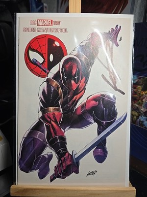 SPIDER-MAN DEADPOOL 3 SIGNED ROB LIEFELD ART ED MCGUINNESS & MARK MORALES 2016 .