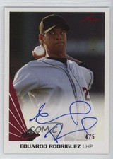 2013 Leaf Memories Auto Red 4/5 Eduardo Rodriguez #A-ER1 Auto s1i