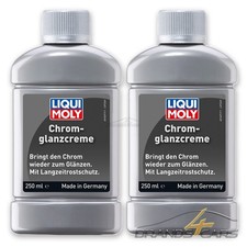 2x 250 ml LIQUI MOLY CHROMGLANZCREME CHROMPOLITUR CHROMPFLEGE 50042083