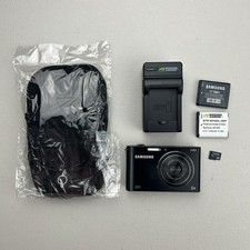 Samsung Smart Digital Camera DV300F Black  Charger  2 Batteries  Case READ