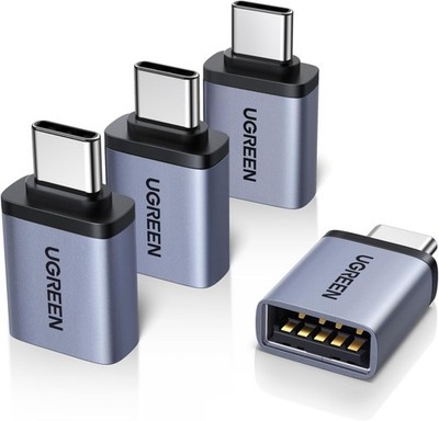 UGREEN Adapter USB C to USB (4 Pieces) 10Gbps Mobile Phone OTG Adapter Thunderbo