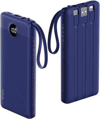 VRURC Portable Charger Power Bank, 10000mAh Travel Essentials, 5 Navy Blue 