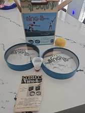 BING-IT Tennis Vintage Lawn Game Noble & Cooley Granville Tambourine Made in USA