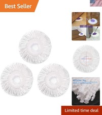 3 Pack of Universal Spin Mop Heads - High-Quality Microfiber Cleaning Power