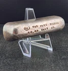 Vintage BR ( Boise Refining ) 10 oz Class Poured Silver Ingot Bar #0300