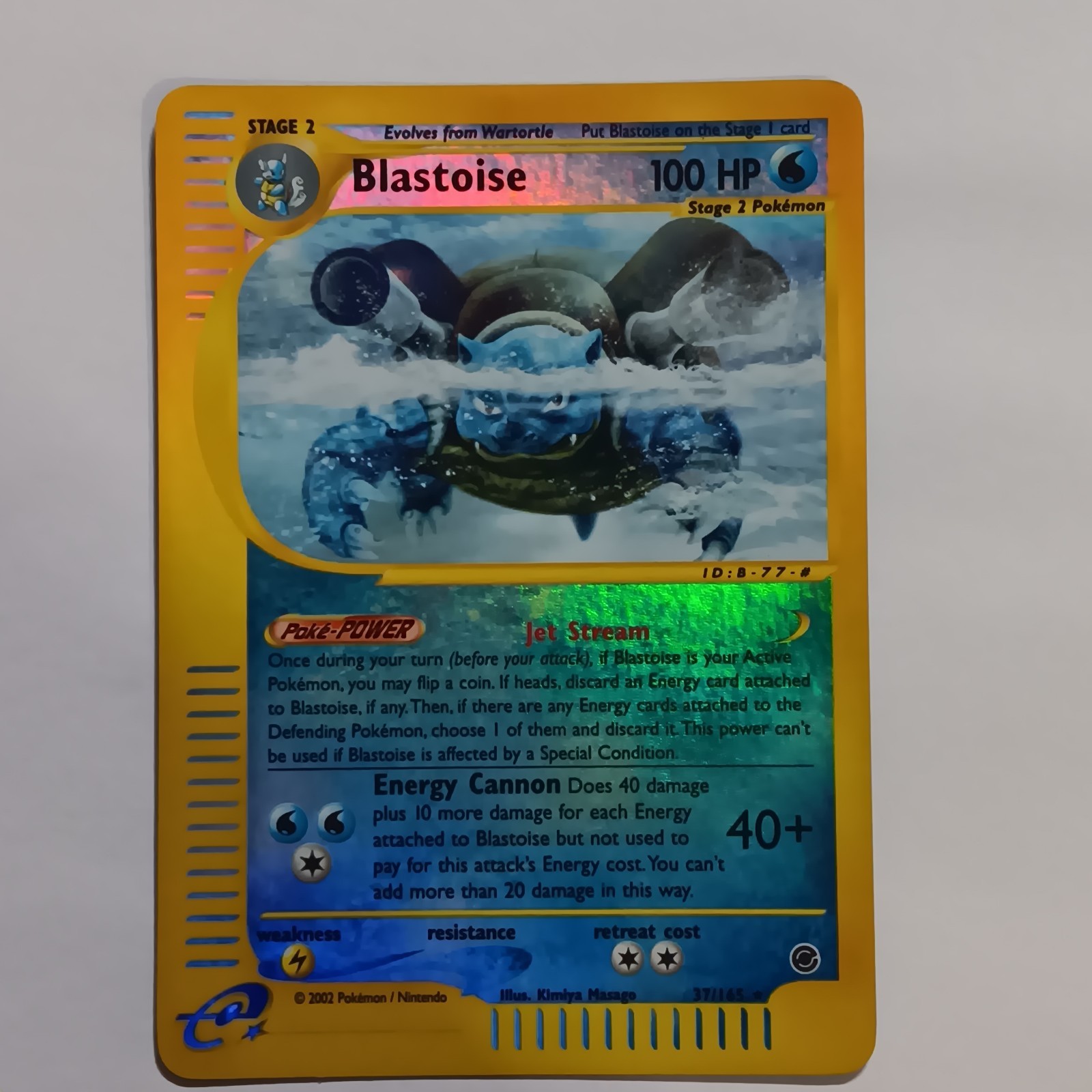 Pokémon Blastoise 004/165 Expedition Base Set Reverse Holo Rare NM