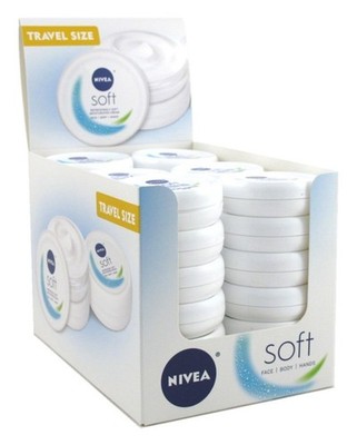 BL Nivea Soft Moisturizing Cream Face/Body/Hands 0.84oz X 36 Pieces