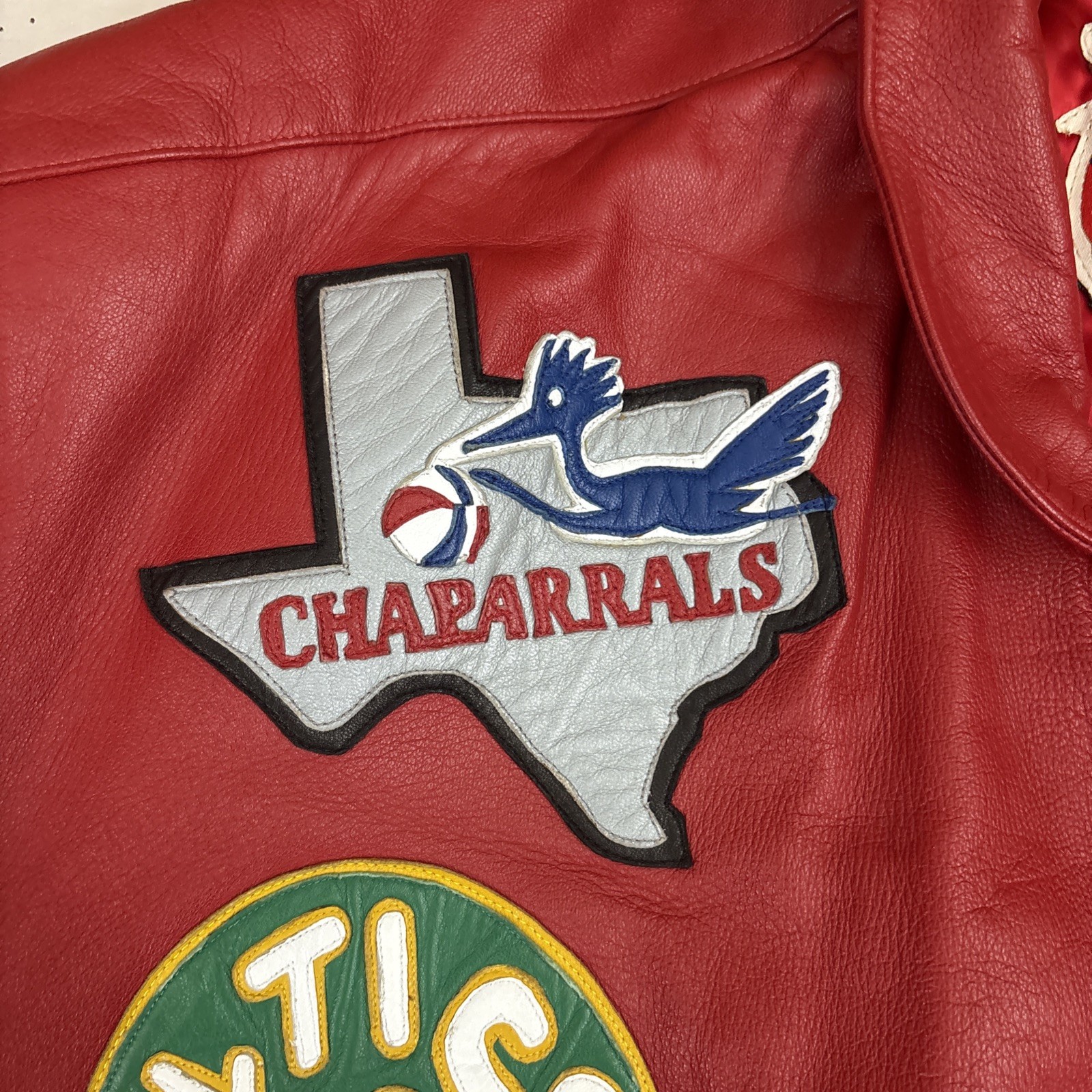 Jeff Hamilton Jacket NBA ABA Throwback Logos Red … - image 7