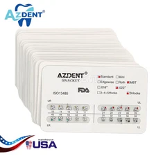 AZDENT Dental Orthodontic Brackets Brace Metal Standard MBT Slot. 022 Hooks 3