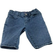 Girls Denim Polka Dot Shorts By The Childrens Place Size 5