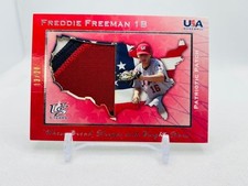 Freddie Freeman MLB Baseball Card 2007 UD Patriotic Patches USA From Japan