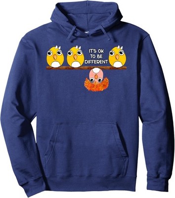 Retro Sarcasm Its OK To Be Different Unisex Hooded Sweatshirt