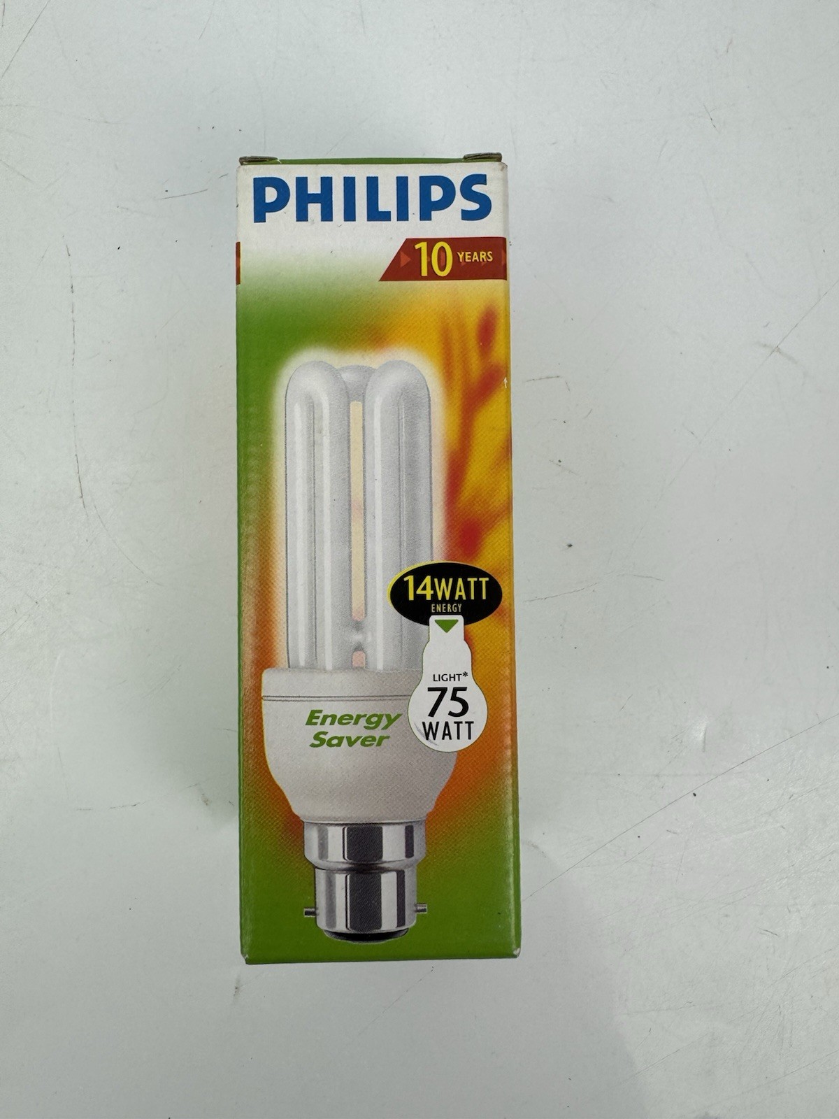 PHILIPS Energy Saver 14 Watt (75 Watt) Bayonet Lightbulb B22 - (800 Lumen)