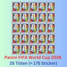 Panini FIFA World Cup 2026 / Fussball WM 26 - 25 T&uuml;ten = 175 Sticker - NEU