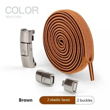 2 Pcs No Tie Elastic Silicone Shoelaces for Effortless Fit - Perfect Lazy Shoe